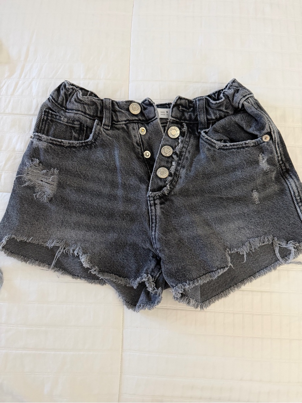 Zara girls denim shorts